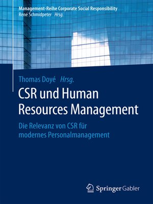 cover image of CSR und Human Resource Management